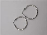 Orecchini Domar Donna Cerchi argento 925 lisci in Argento ORAR-433-280 - ORAR-433-280